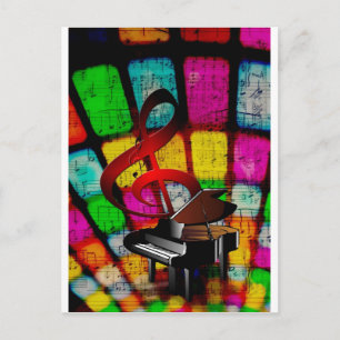 Chaves de Piano de Música Notas de Destino do Pro