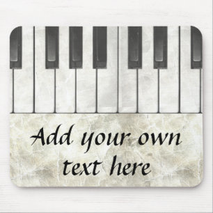 Chaves do piano e pergaminho Mousepad
