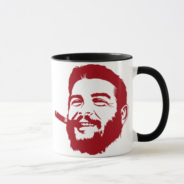 Che Guevara com a caneca do retrato do charuto (Direita)