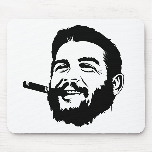 Che Guevara com retrato Mousepad do charuto (Frente)