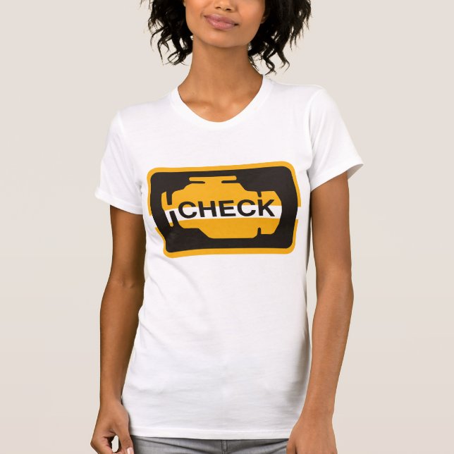 Check Engine Light Womens T-Shirt (Frente)