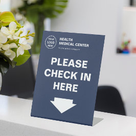 Check-in do logotipo da Clínica Médica