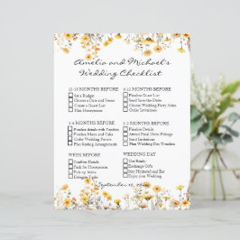 Checklist para o casamento de flores selvagens ama