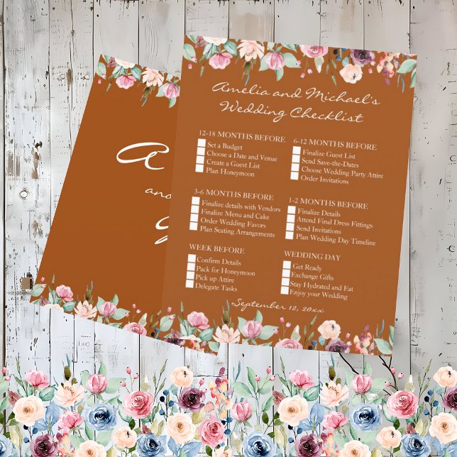 Checklist para o casamento de Roses Terracotta Blu (Criador carregado)