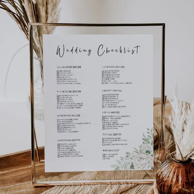 Checklist para o casamento verde no Emerald, 12 me (12 Month Emerald Green Wedding Checklist)