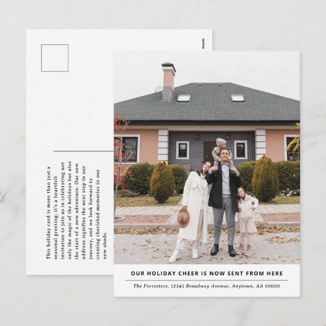 Cheer é agora daqui Anúncio móvel de feriado (Frente/Verso)