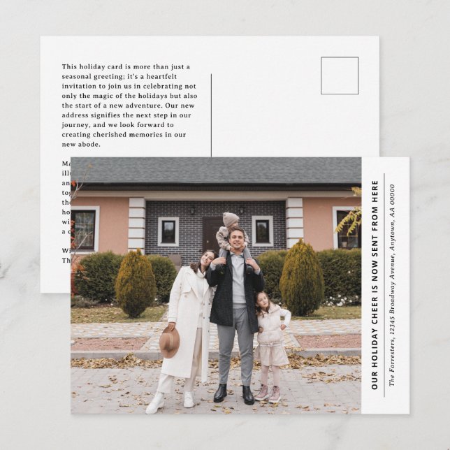 Cheer é agora daqui Anúncio móvel de feriado (Frente/Verso)