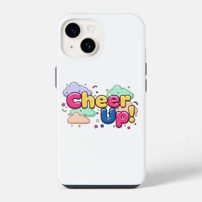 Cheer Up Minimalist Phone Case (Verso)