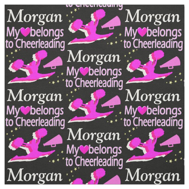 Cheerleader DE PINK E PRETO PERSONALIZAR TECIDO (Modelo)