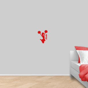 Cheerleader E Nome Do Decal De Parede X-Small