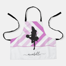 Cheerleader Rosa Silhouette Cheer Nome do treinado