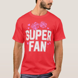Cheerleader Rosa Super Ventilador Mãe Camisa Anima