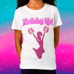 Cheerleading "Birthday Girl" T-Shirt<br><div class="desc">Girls Cheerleading "Birthday Girl" T-Shirt - Says "Birthday Girl" in a fancy decorative font,  has a sparkly cheerleader with multicolored pom poms!</div>