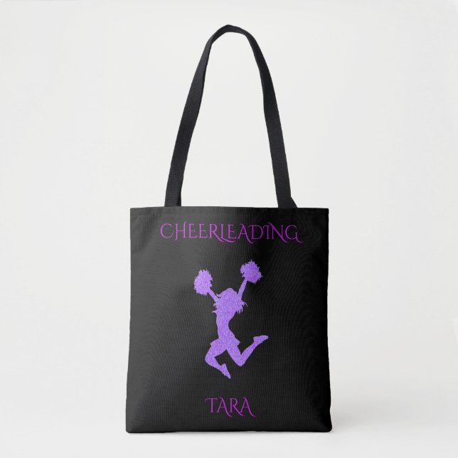 CHEERLEADING TOTE BAG COM NOME PERSONALIZADO. (Frente)