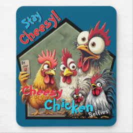 Cheesy Chickens Meetup Mouse Pad 