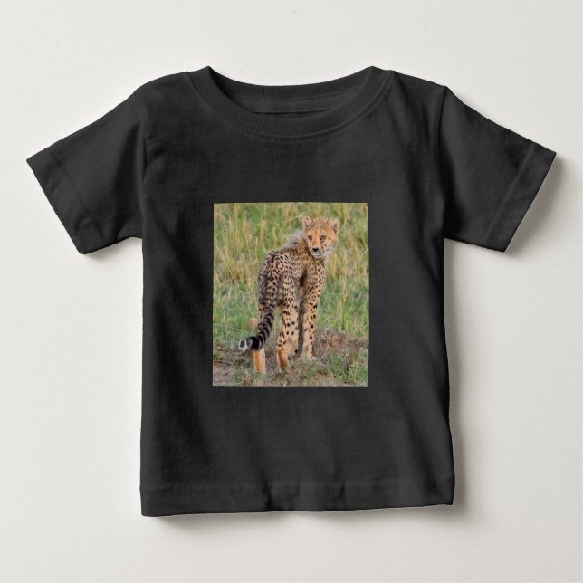 Cheetah Cub Diz Oi. Baby T-Shirt (Frente)