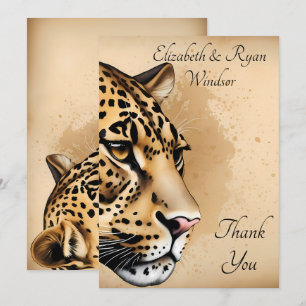 Cheetah Flat Cartões de agradecimentos