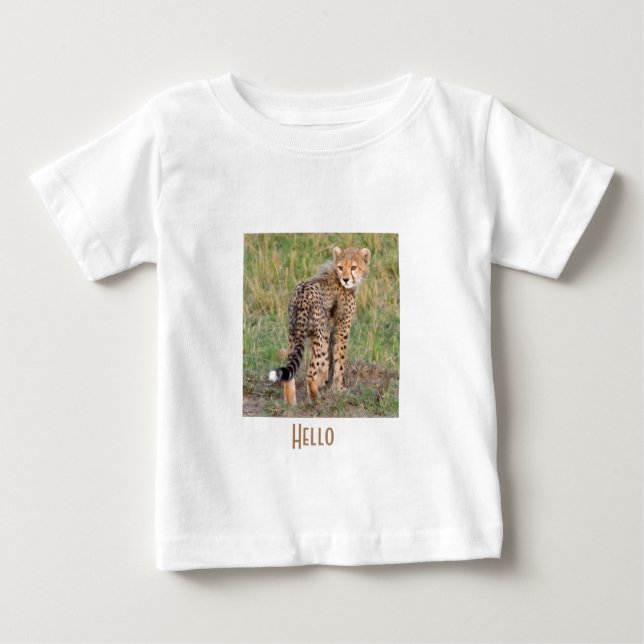 CheetahCubOlhando para você.Png Camiseta bebê (Frente)