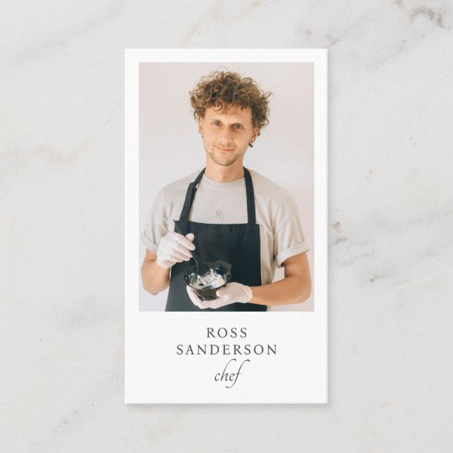 Chef Caterer Cartão de visita (Frente)