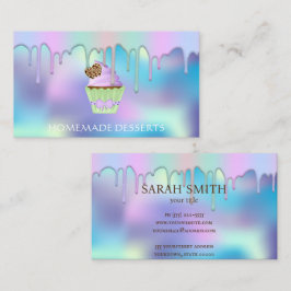 Chef de cozinha de logotipo de cupcake, Cartão de