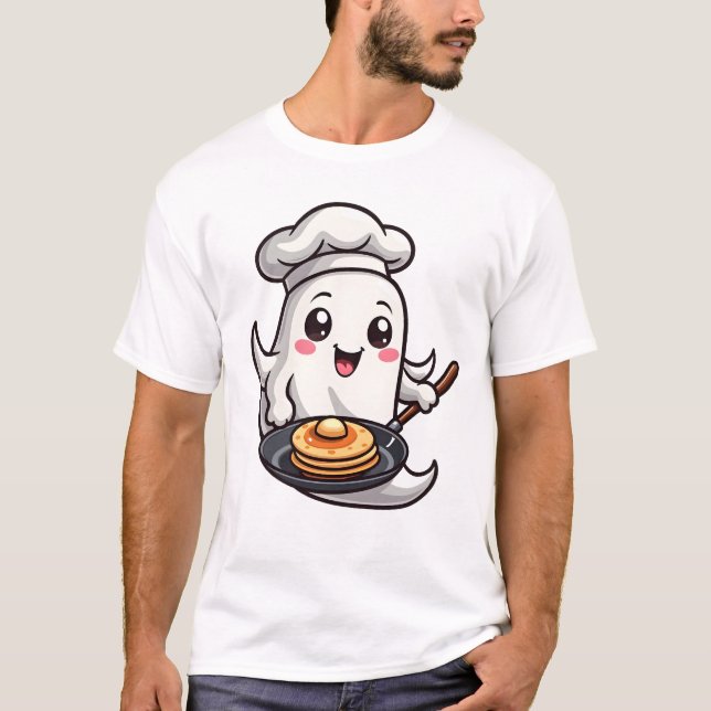 Chef Fantasma � Camiseta engraçada de culinária de (Frente)