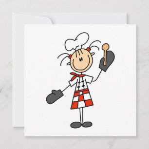 Chef Feminino com Mitra e Colheres de Madeira