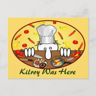 Chef Kilroy Cartão postal 2