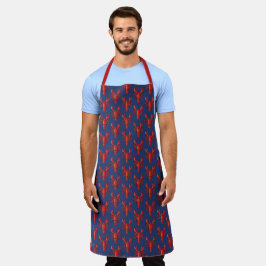 Chef legal de lagosta Azul Vermelho Azul