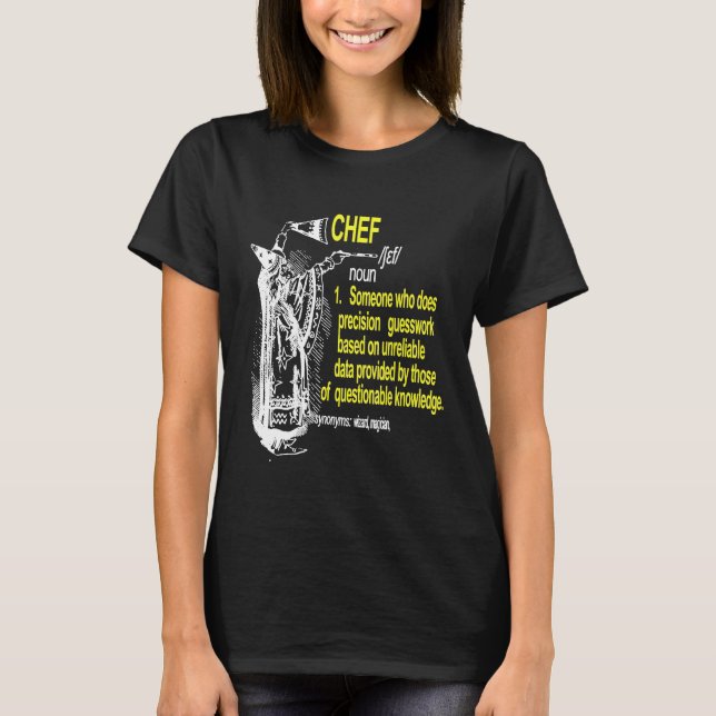 Chef Significa Camisa Chef Nova Definição (Frente)