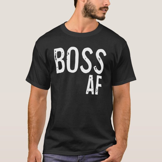 Chefe AF Tops Roupa Casual para Homens e Mulheres  (Frente)