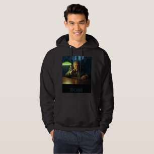 Chefe com SMS, camiseta preta com capuz