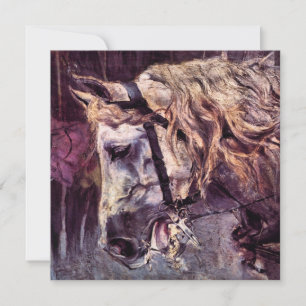 Chefe de Cavalo de Giovanni Boldini, Arte Vintage