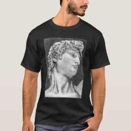 Chefe de David por Michelangelo Work T-Shirt
