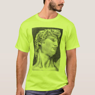 Chefe de David por Michelangelo Work T-Shirt