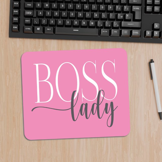 Chefe Lady Pink e Cinza Mousepad (Criador carregado)