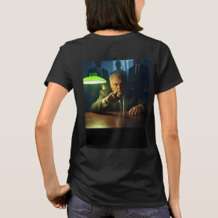 Chefe mulher preta camiseta de volta