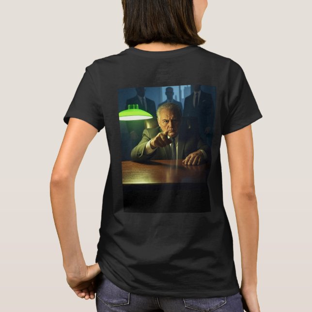 Chefe mulher preta camiseta de volta (Verso)