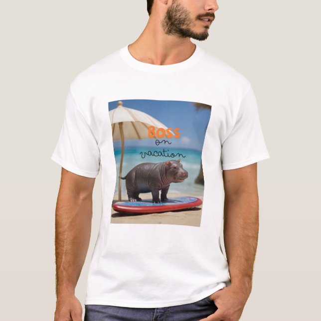 Chefe na Vacation Moo Deng Series T-shirt (Frente)