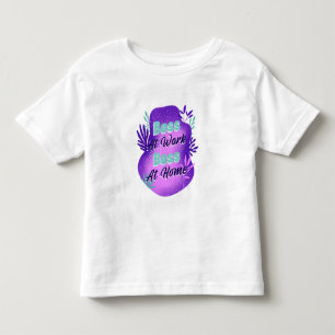 Chefe no Trabalho Chefe em Casa Camiseta de Mãe Tr