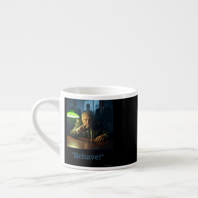 Chefe se comporte espresso caneca dois lados (Esquerda)