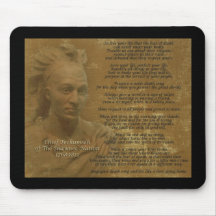 Chefe Tecumseh mousepad "Live Your Life"