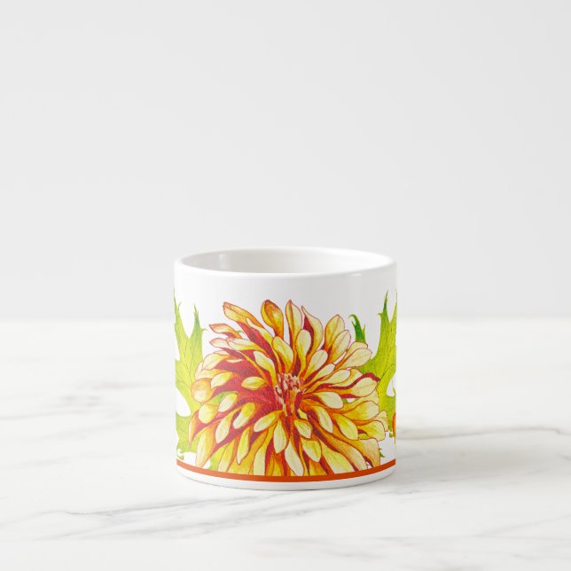 Chegada do outono a uma Caneca Espresso (Frente)