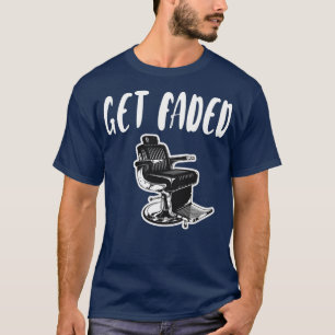 Chegue a uma camisa desbotada Barber Barber Engraç