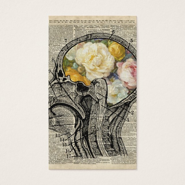 Cheio Cerebral De Flores,Arte Dicionária Sobre A N (Frente)