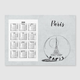 Cheio da Cidade do Calendário 2020 Paris