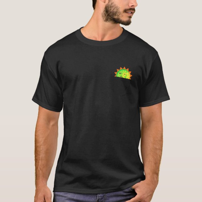 Cheio de bolso de camisas de verão ensolaradas (Frente)