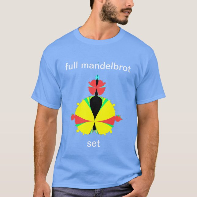 Cheio do mandelbrot do pop do estilo T-Shirt (Frente)