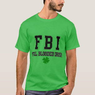 Cheio irlandês do FBI inundado Camisa irlandesa