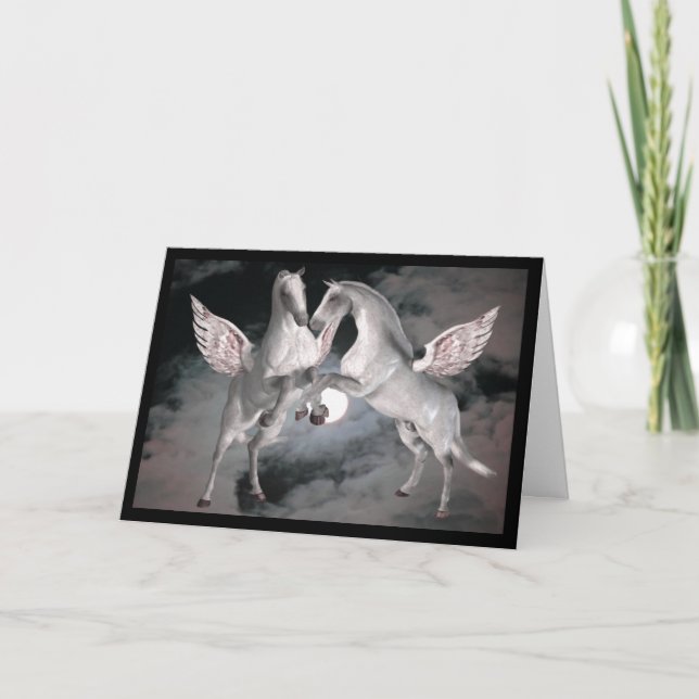 Cheio Pegasus Moom Fantasy Hors Cartão com fotos (Frente)