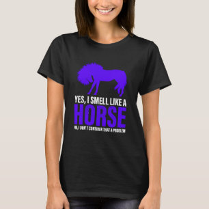 Cheira como um cavalo na camiseta real